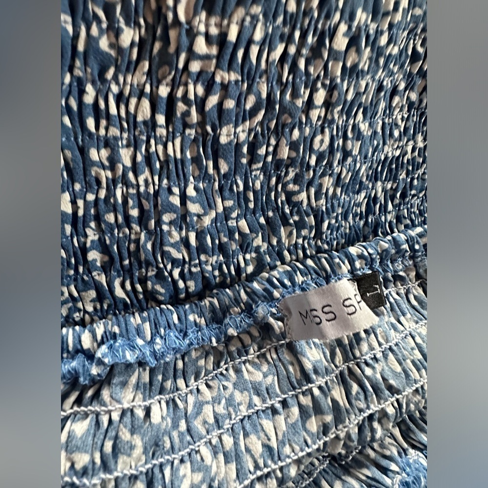 NWOT Miss Sparkling Tiered Ruffle Print Summer Dress  Small - Picture 5 of 11